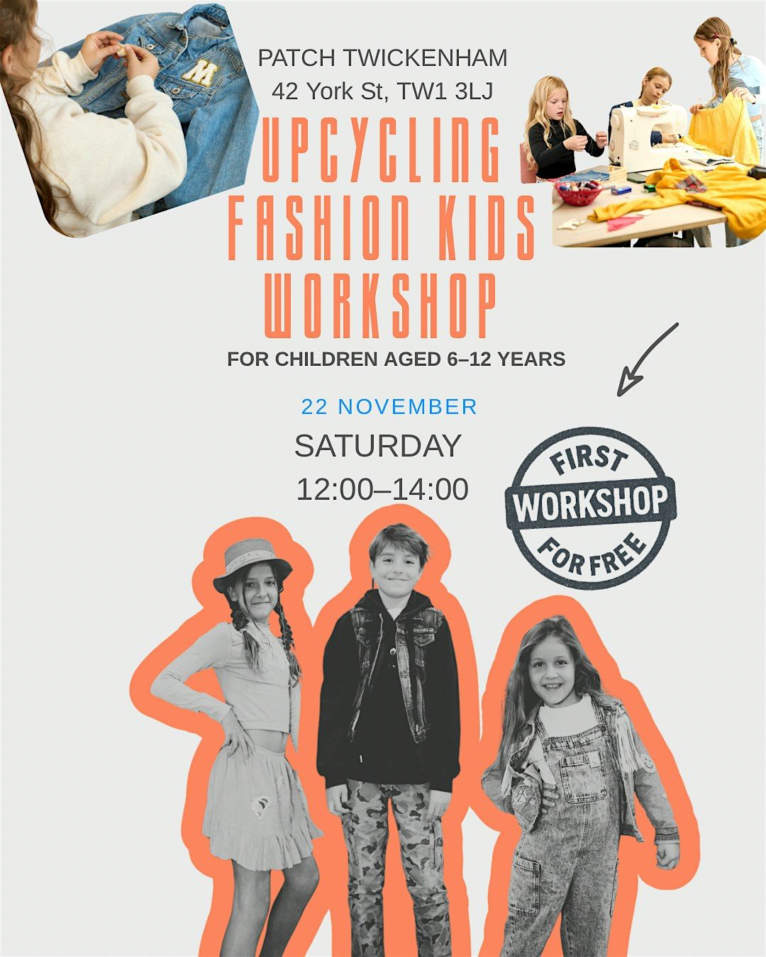 Upcycling Fashion Workshop for Kids by ANJOY KIDS CLUB