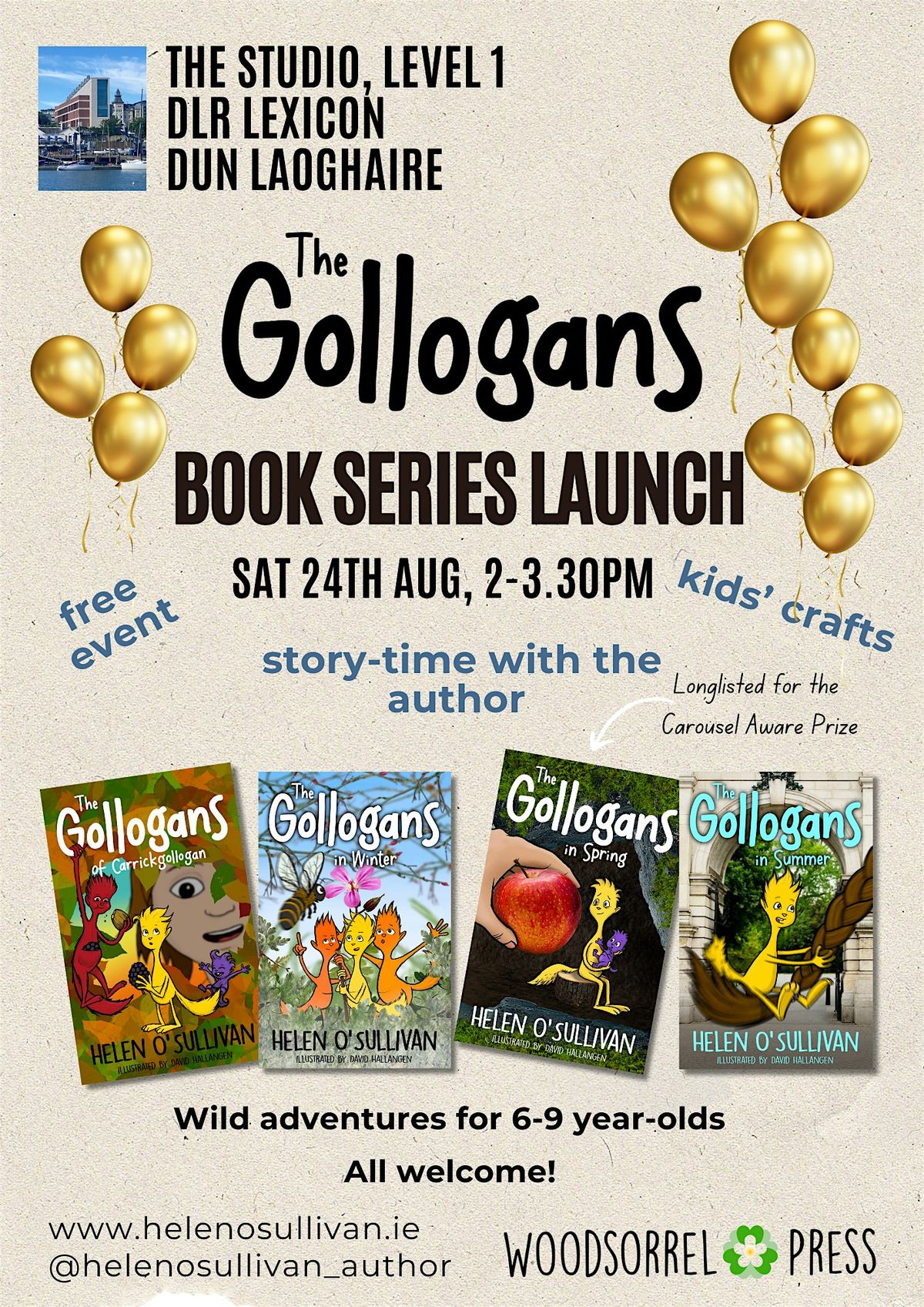 The Gollogans Children's Book Series Launch