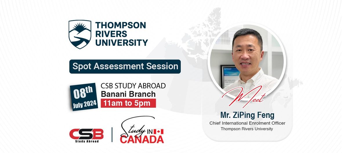 Study In Canada | Meet Thompson Rivers University | Spot Assessment Session