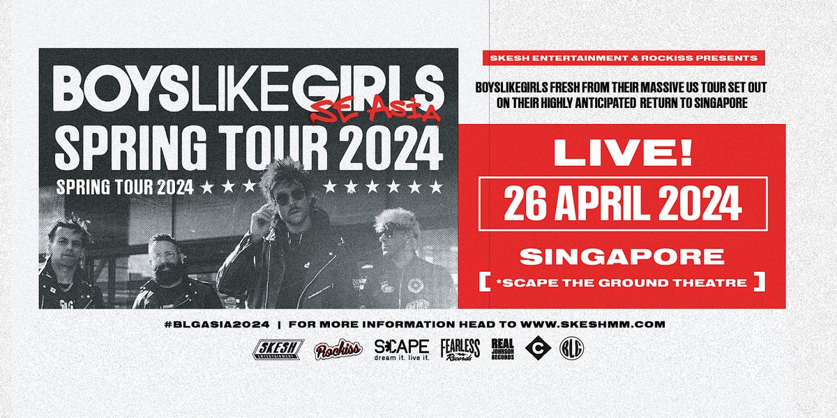 Boys Like Girls Live In Singapore 2024 (2nd Show@Scape)