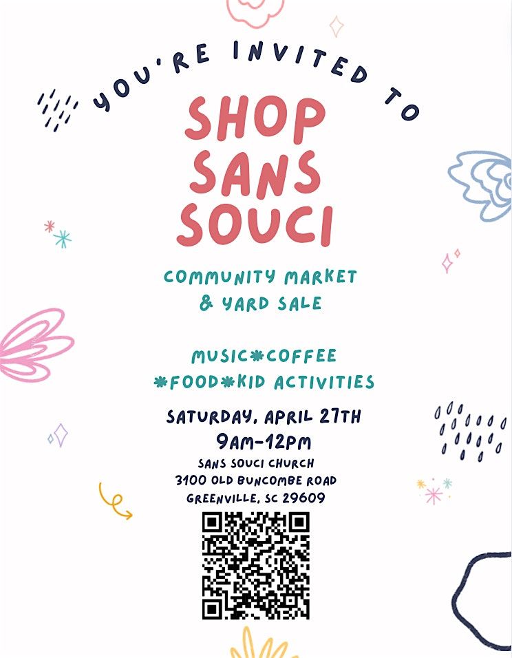 Shop Sans Souci- Makers Market and Community Yard Sale