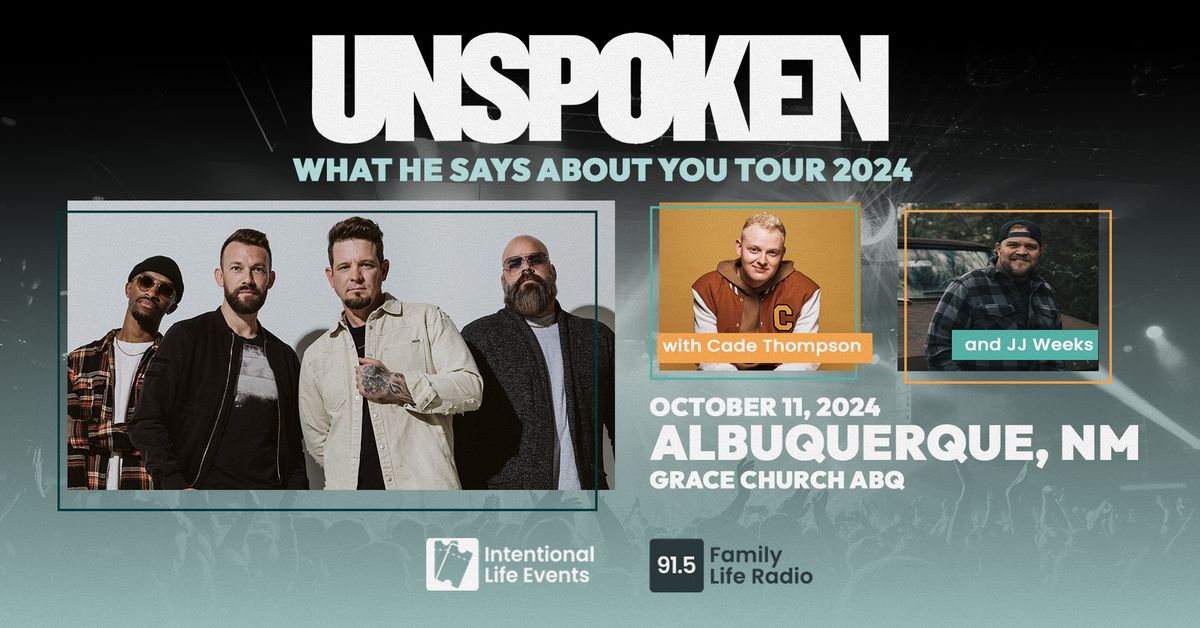 Unspoken with special guests Cade Thompson + JJ Weeks