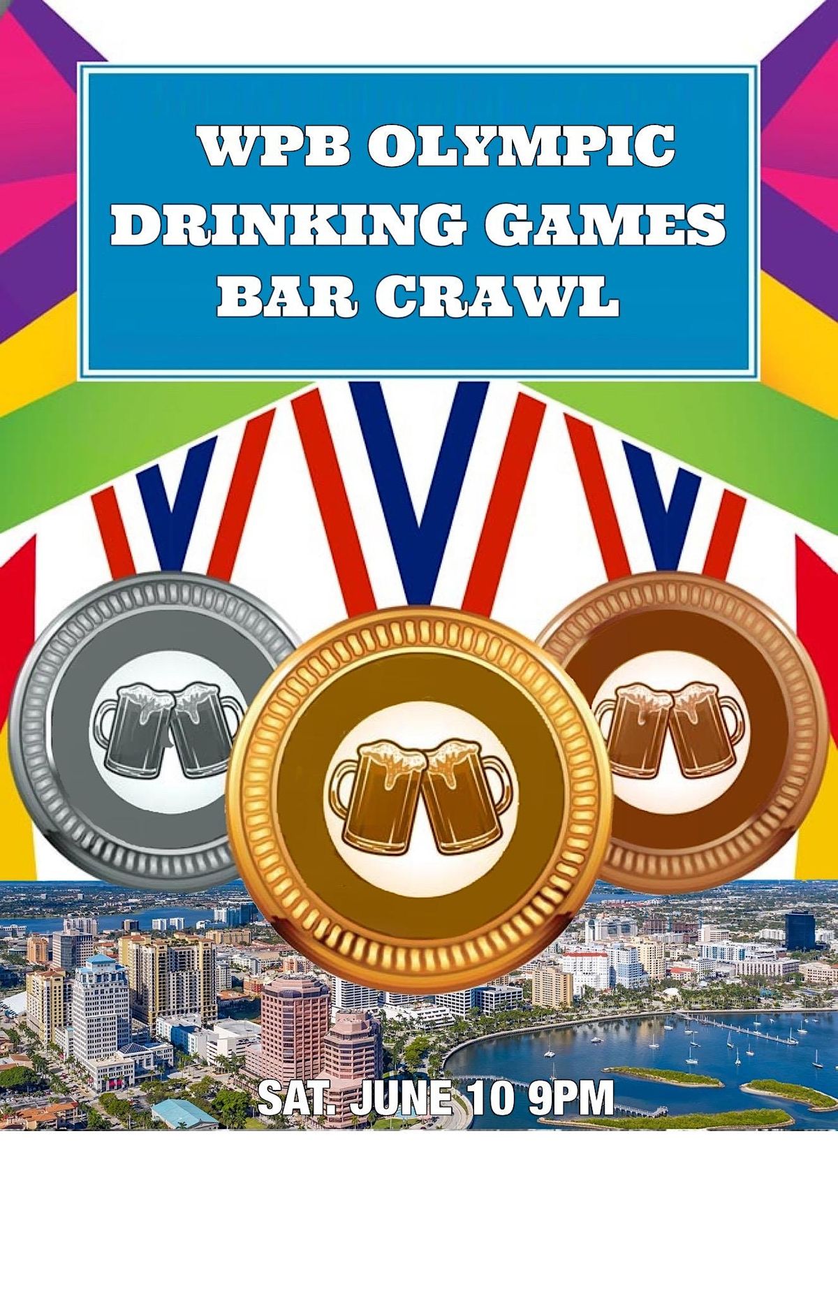 WPB Olympic Drinking Games Bar Crawl, Camelot, West Palm Beach, 10 June