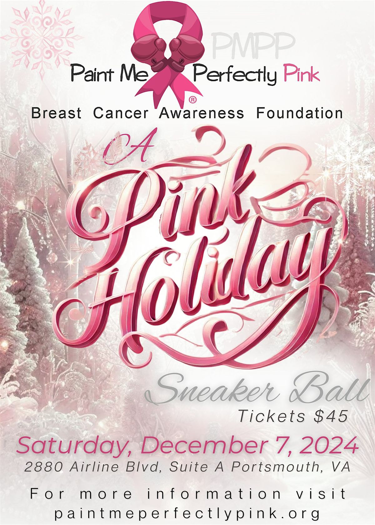 Paint Me Perfectly Pink Presents: A Pink Holiday Sneaker Ball