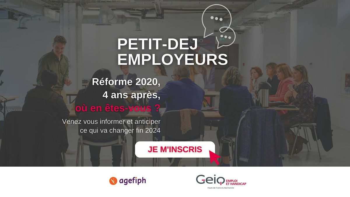 Petit d\u00e9jeuner employeurs - Lille - 17 septembre 2024