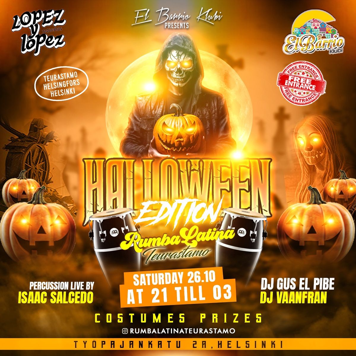 Rumba Latina Teurastamo - Halloween edition