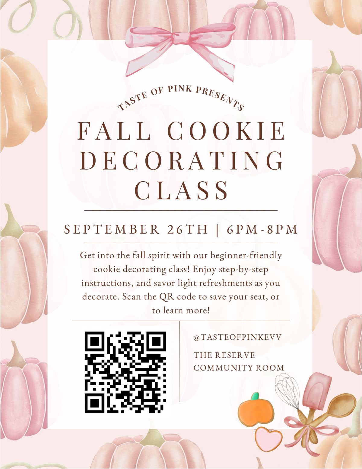 Fall Cookie Decorating Class