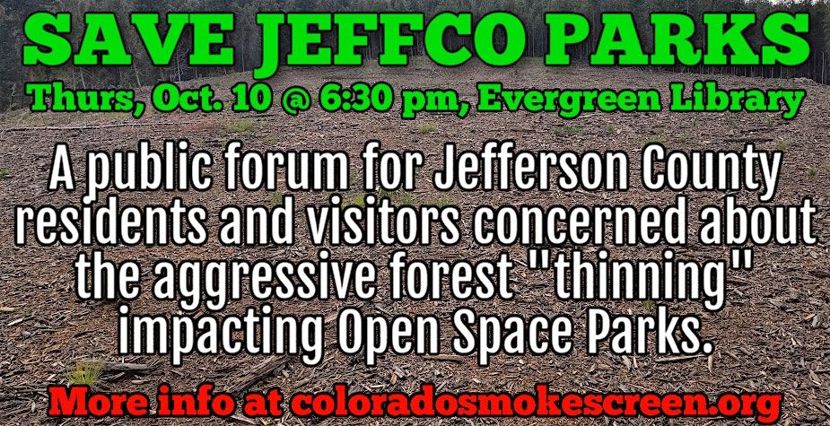 Save JeffCo Parks (Public Forum)