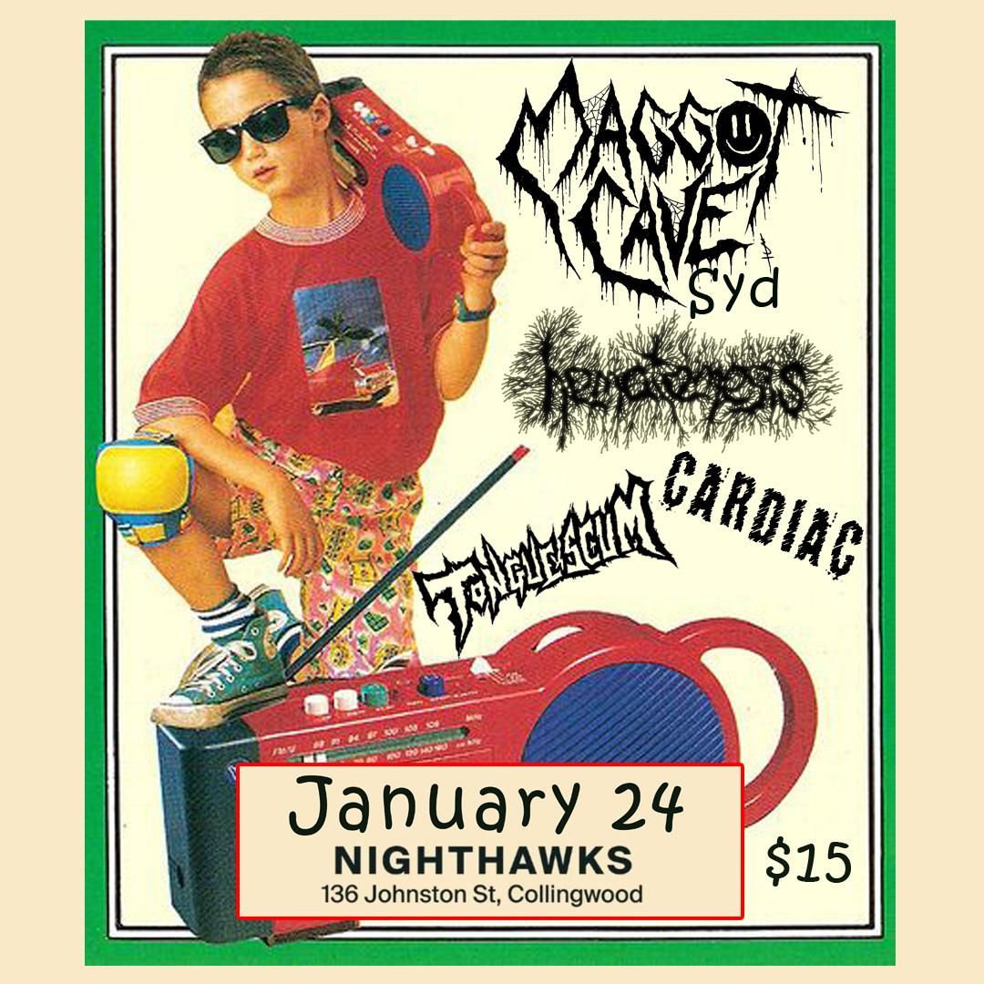 Maggot Cave \/ Hematemesis \/ Tongue Scum \/ Cardiac @ Nighthawks