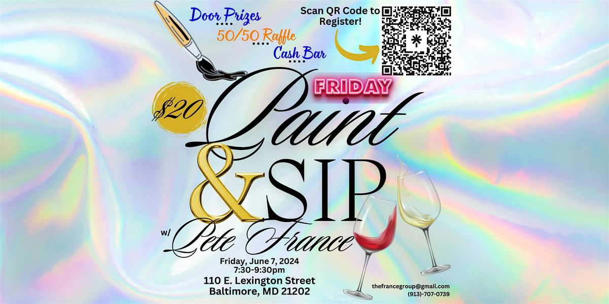 Paint-n-Sip w\/ Pete France & The France Group
