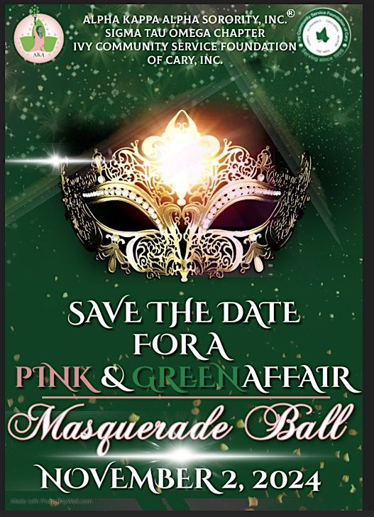 A Pink and Green Affair: Masquerade Ball