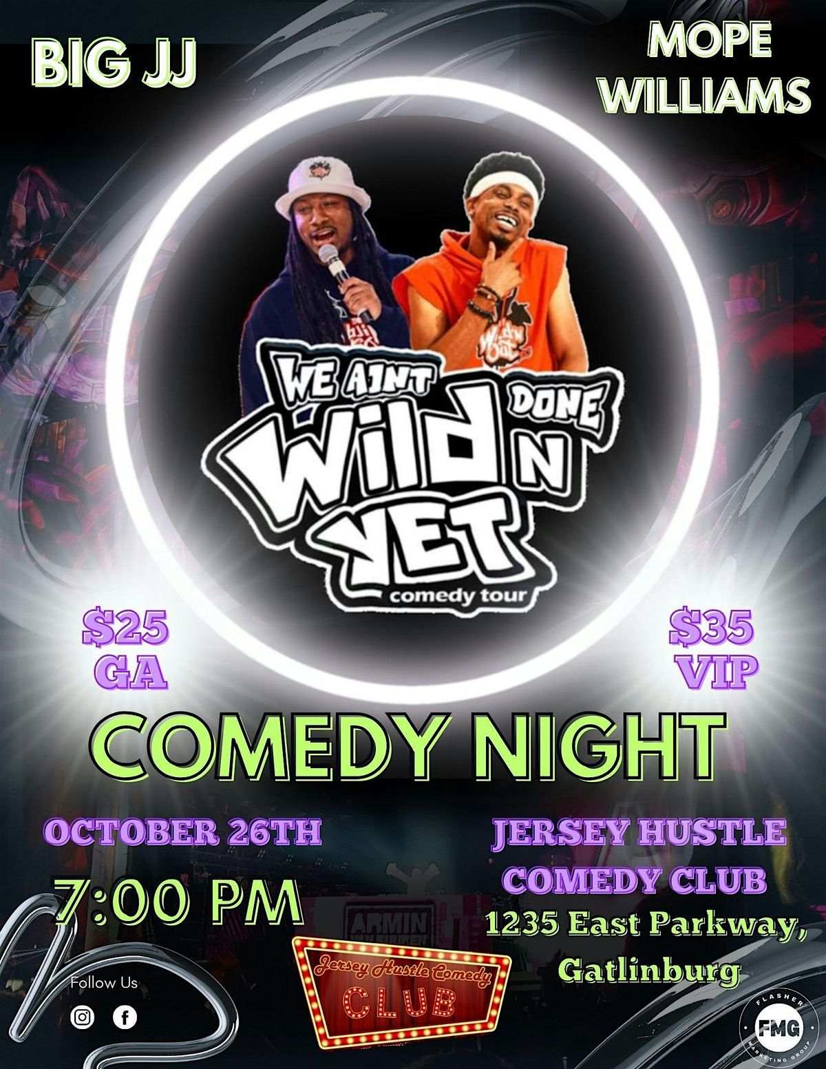 Big JJ & Mope Williams from cast of Wild 'N Out @ Jersey Hustle Comedy Club