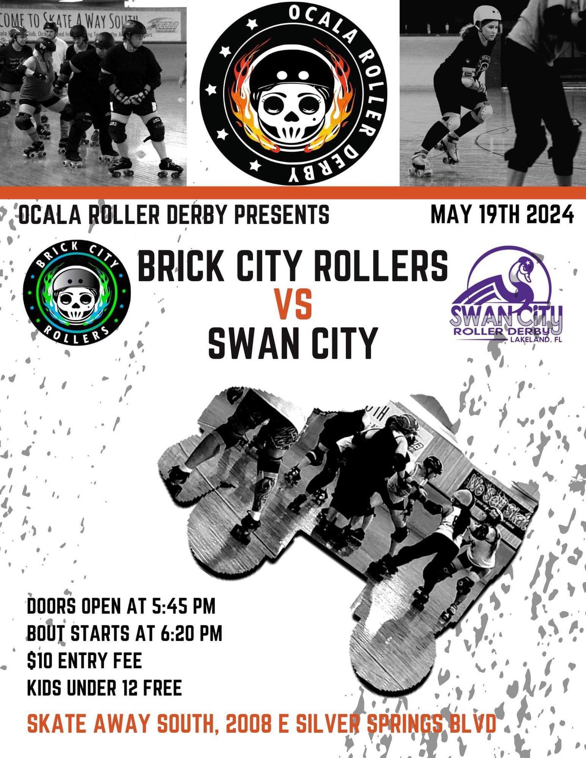 Brick City Rollers VS Swan City!