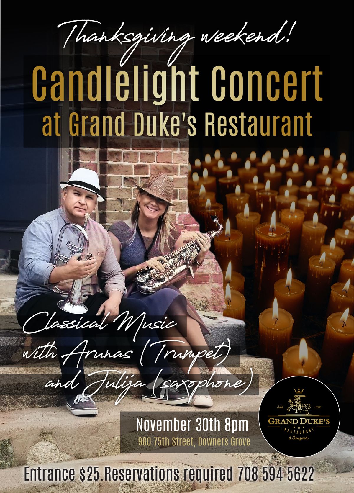 Candlelight Concert with Arunas & Julia