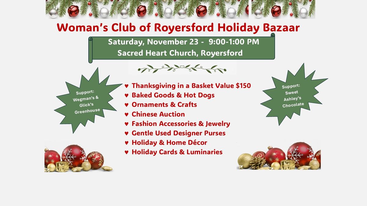 Woman's Club of Royersford Holiday Bazaar