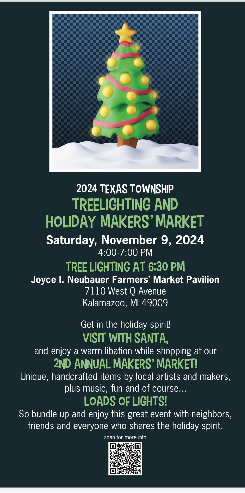 Texas Corners Annual Tree Lighting and Holidays Makers\u2019 Market!