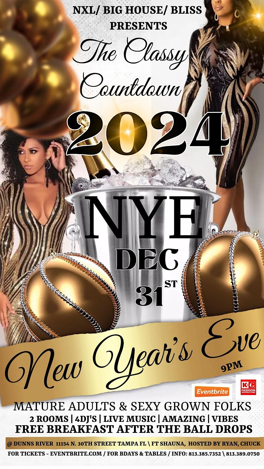 The Countdown...5...4....3....2...1... GROWNFOLKS NYE upscale classy AFFAIR