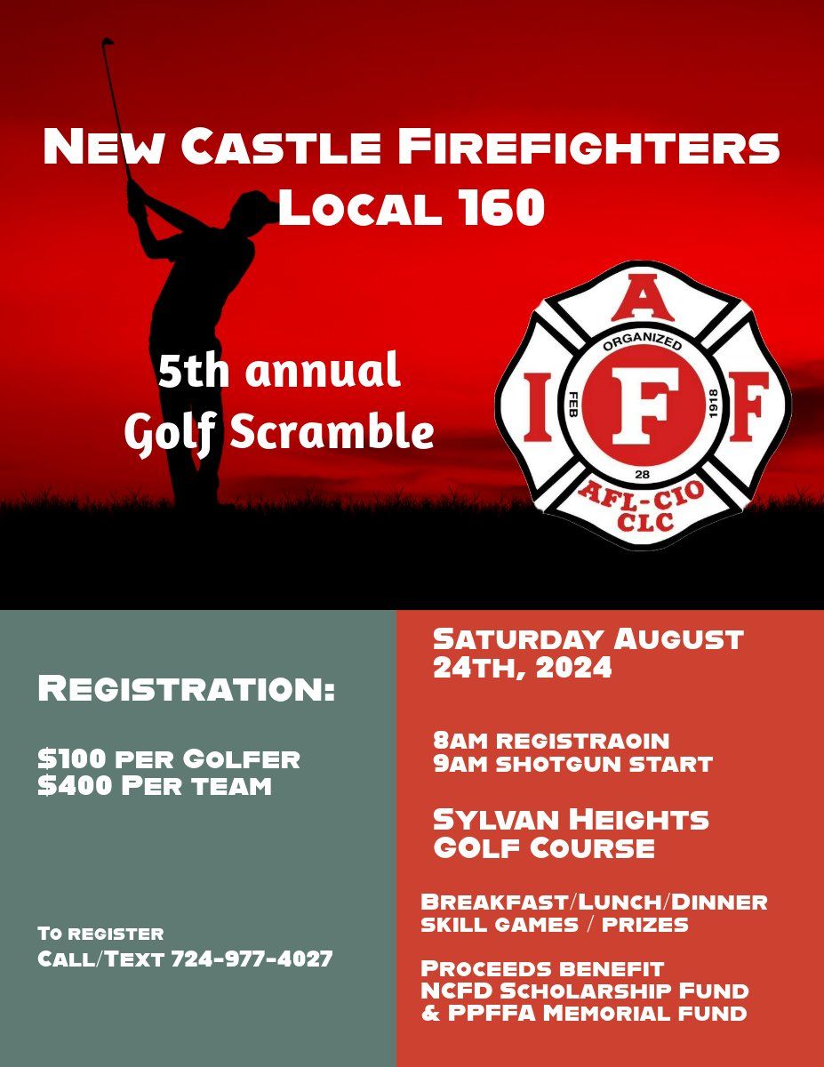 5th Annual New Castle Firefighters Golf Scramble