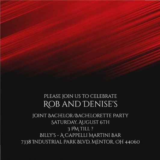 Joint Bachelor/Bachelorette Party For Rob and Denise, Billy's A