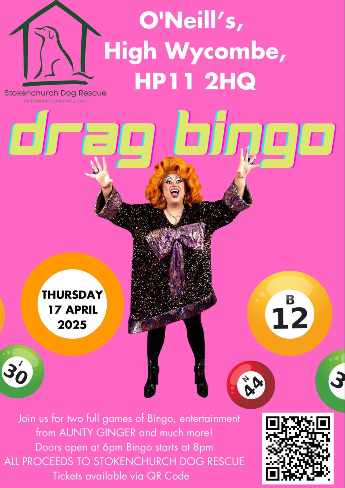 Drag Bingo- Stokenchurch Dog Rescue