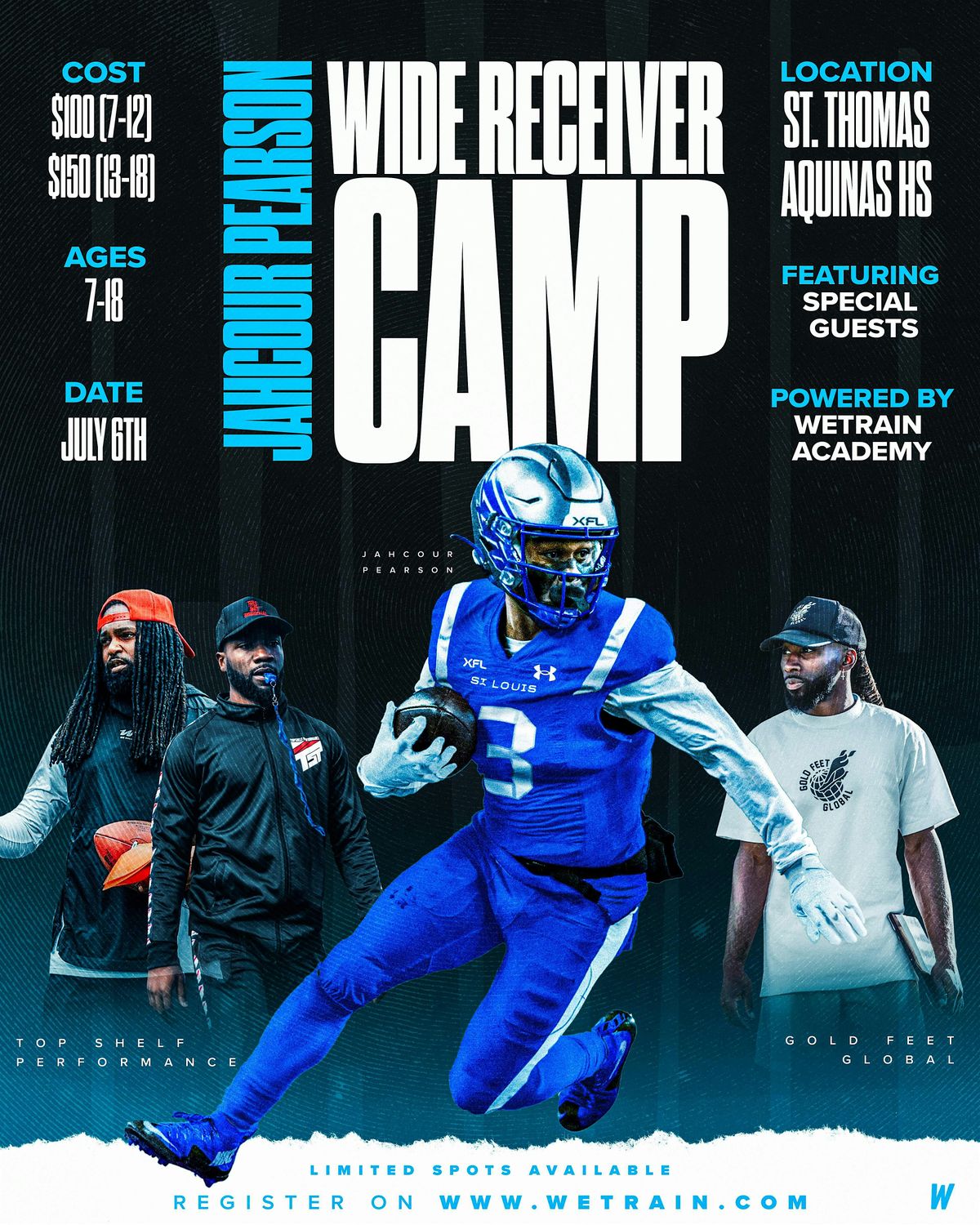Jahcour Pearson Youth Wide Receiver Camp: Powered by WeTrain Academy