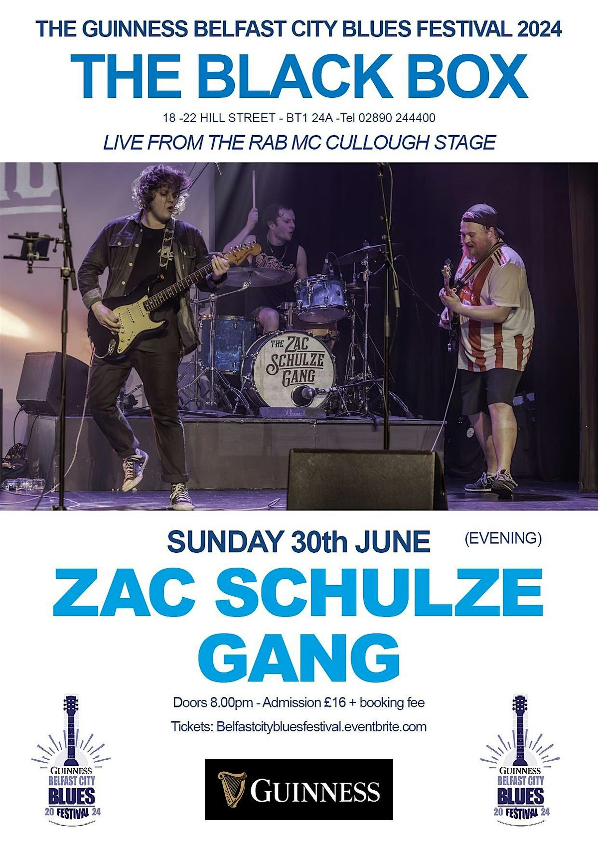 Belfast City Blues Festival 2024 - The Zac Shultze Gang