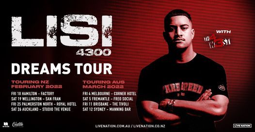 Lisi | Dreams Tour - Auckland - Rescheduled