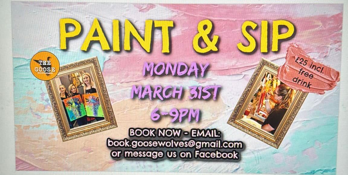 Paint & Sip with hosts My Artsy Party! \ud83c\udfa8 