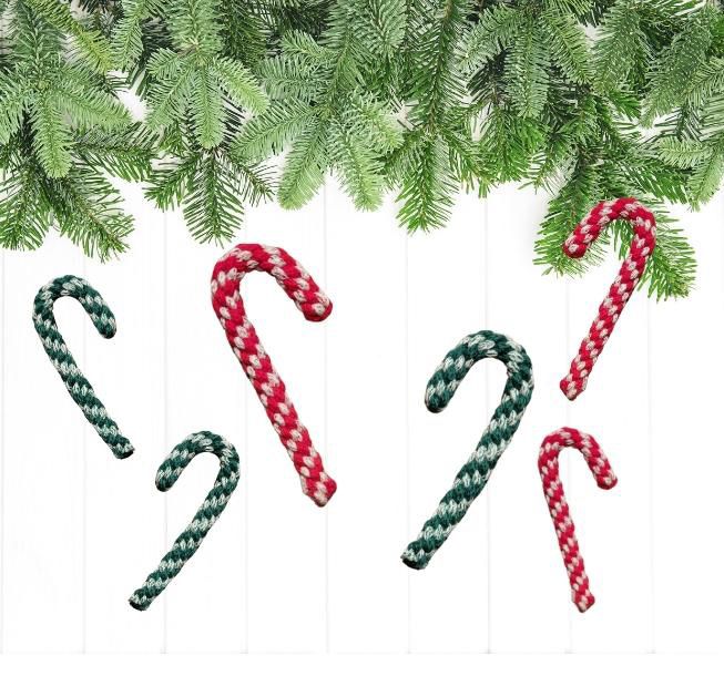 Macrame Candy Canes at Zebra House Coffee