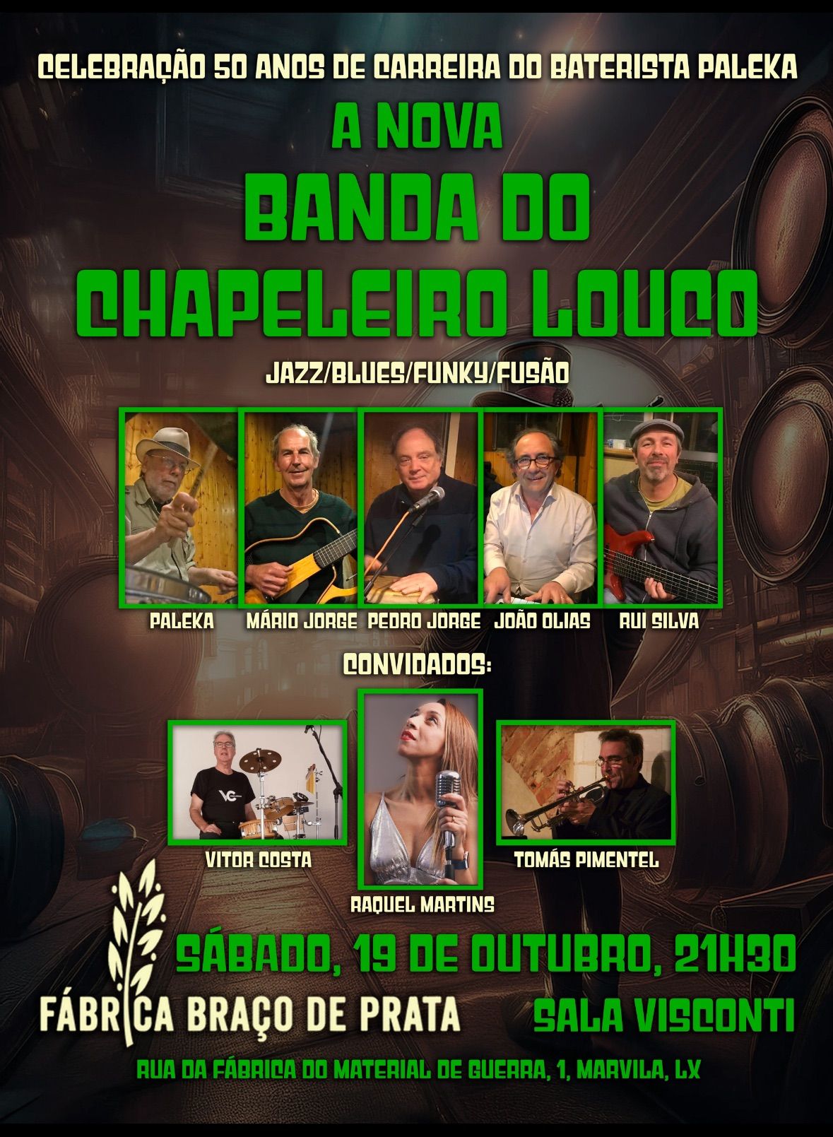 A nova BANDA DO CHAPELEIRO LOUCO na F\u00c1BRICA BRA\u00c7O DE PRATA