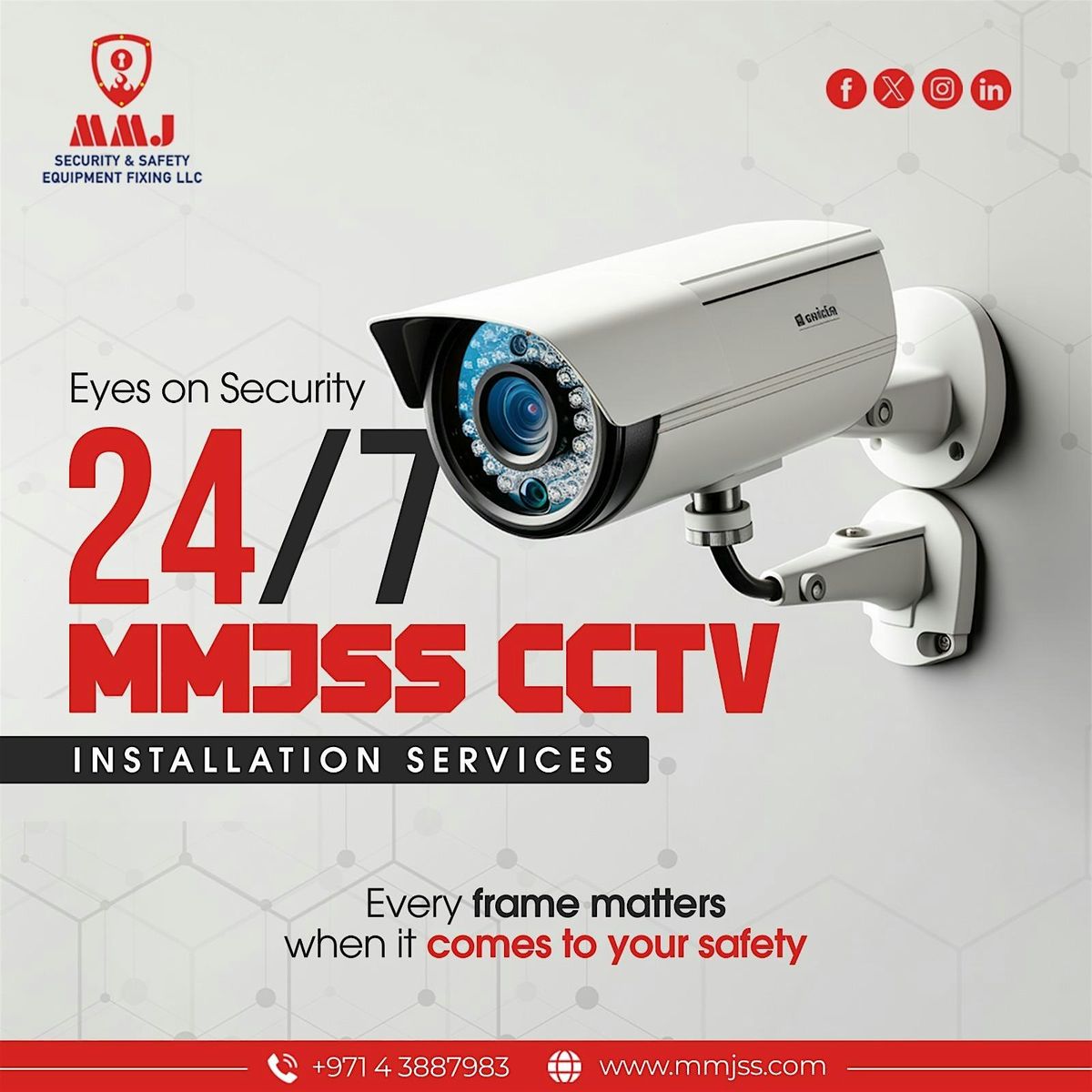 Enhancing Security with Professional CCTV Installation in Dubai: MMJSS