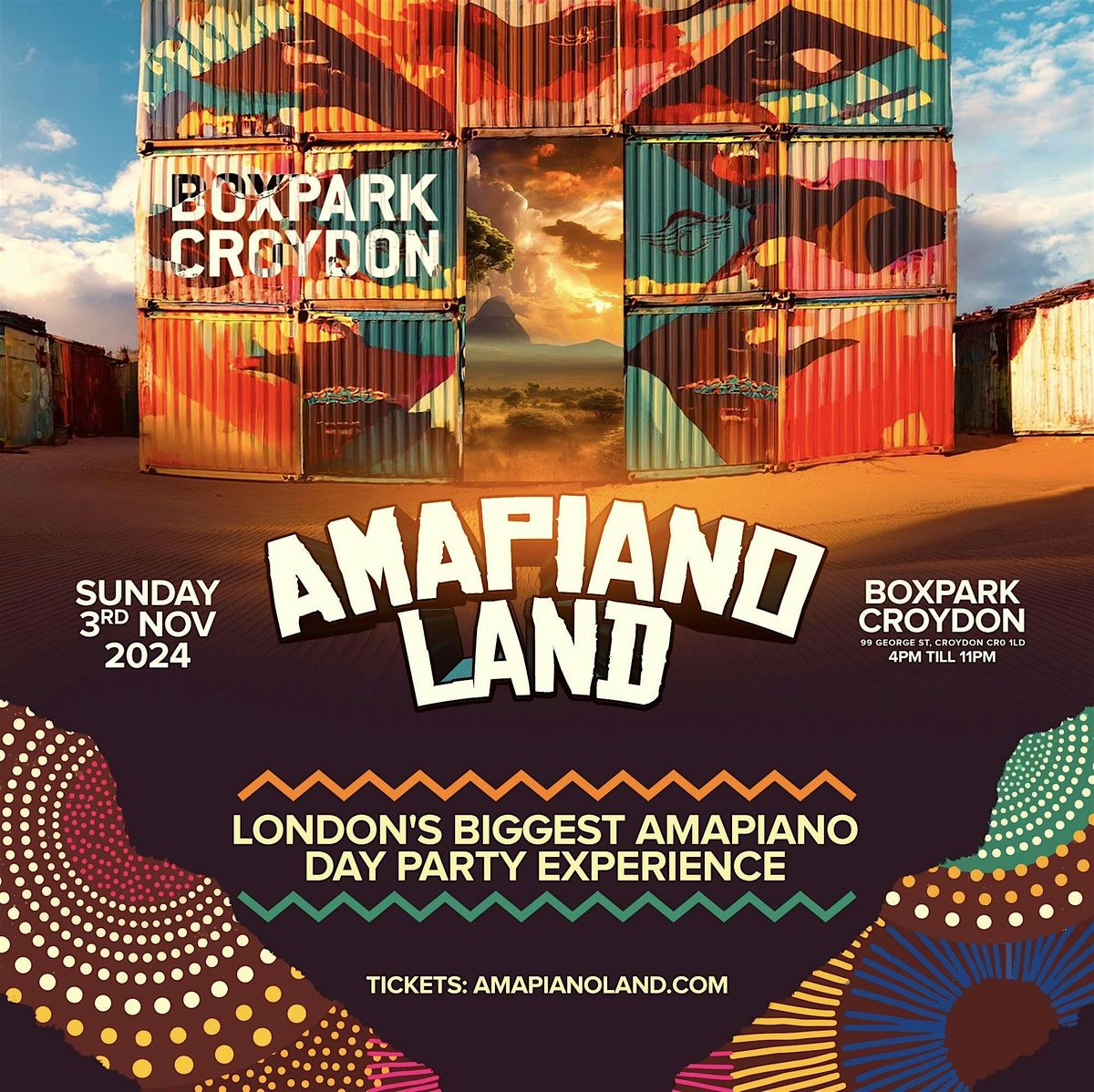 AMAPIANO LAND - London\u2019s BIGGEST Day Party Experience