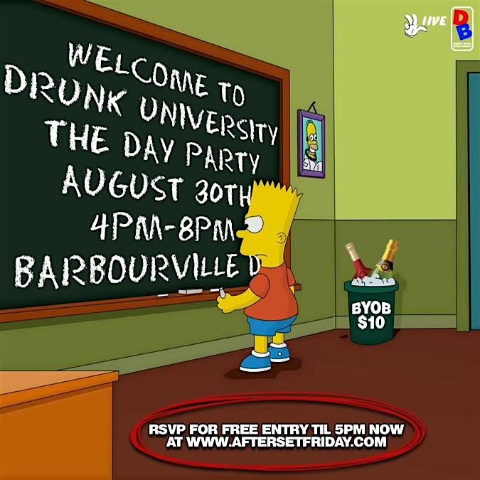 FIRST DARTY OUT: WELCOME TO DRUNK UNIVERSITY!