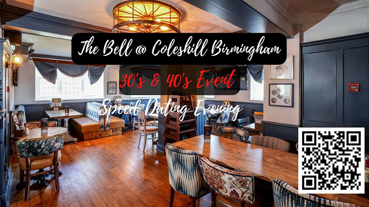 30's & 40's Speed Dating Evening in Coleshill