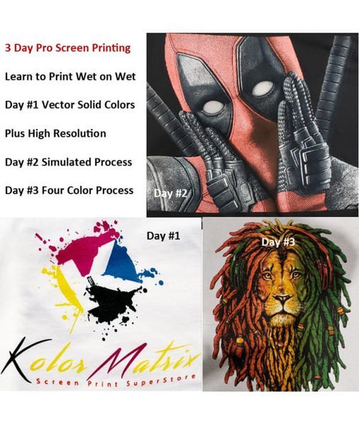 3 Day Pro Screen Print Workshop