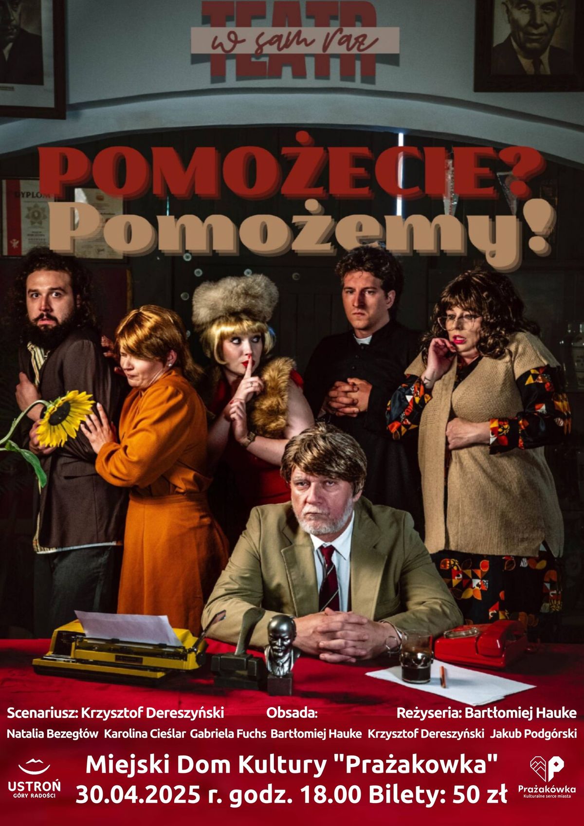 Spektakl "Pomo\u017cecie? Pomo\u017cemy" \/\/ Teatr "W sam Raz"