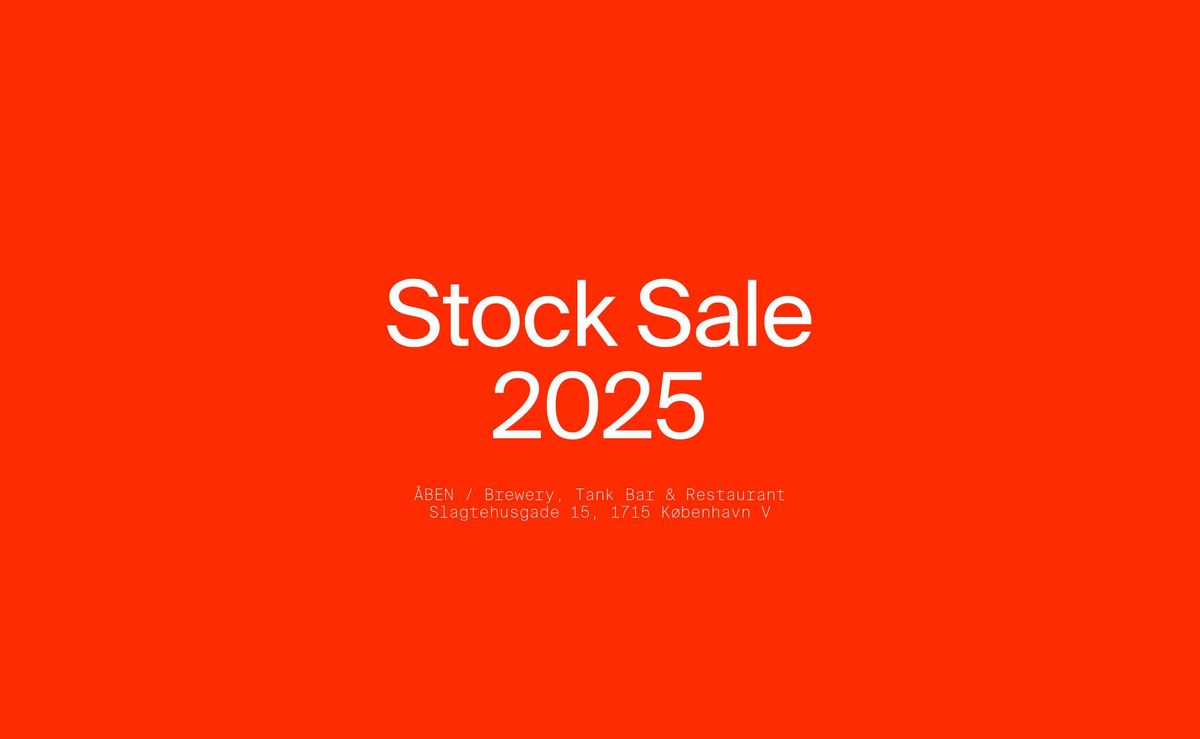 STOCK SALE 2025 AT \u00c5BEN