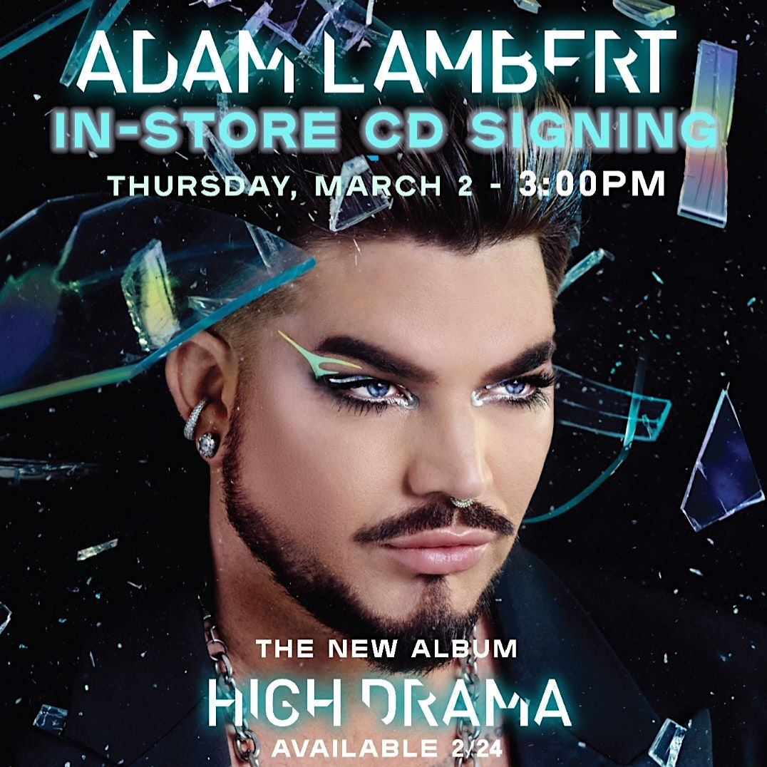 Adam Lambert CD-Signing, 555 5th Ave, New York, 2 March 2023