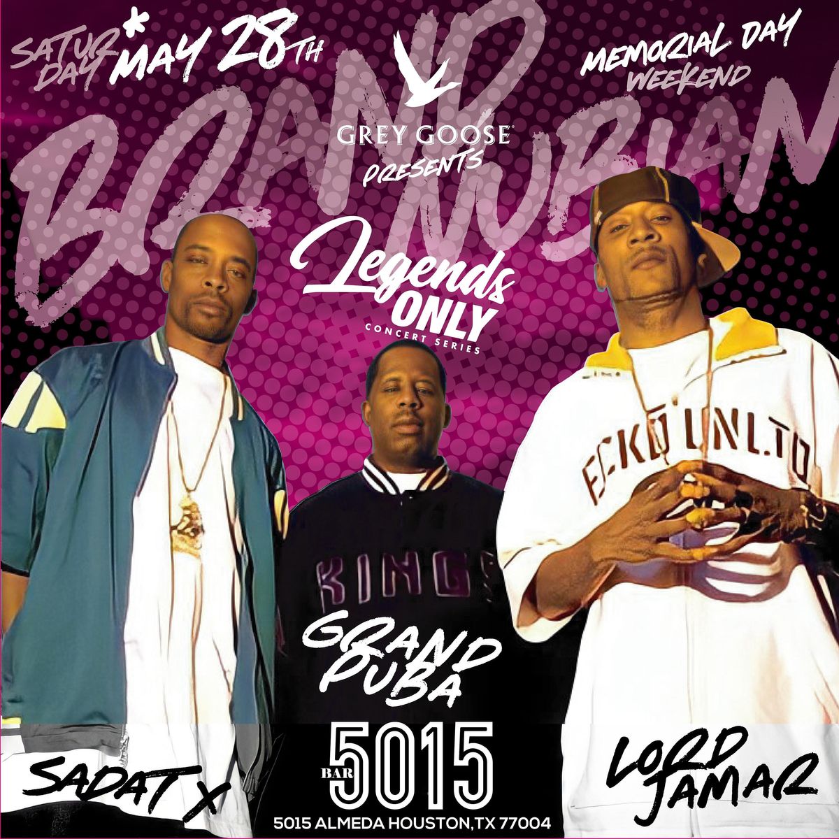 Legends Only Series w\/ BRAND NUBIAN Live TasteMakers Day Party Sat May 28th