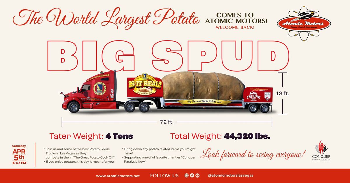 World Largest Potato Returns To Atomic Motors!