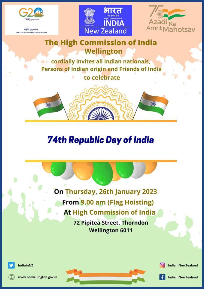 Republic Day of India 2023- Flag Hoisting Ceremony