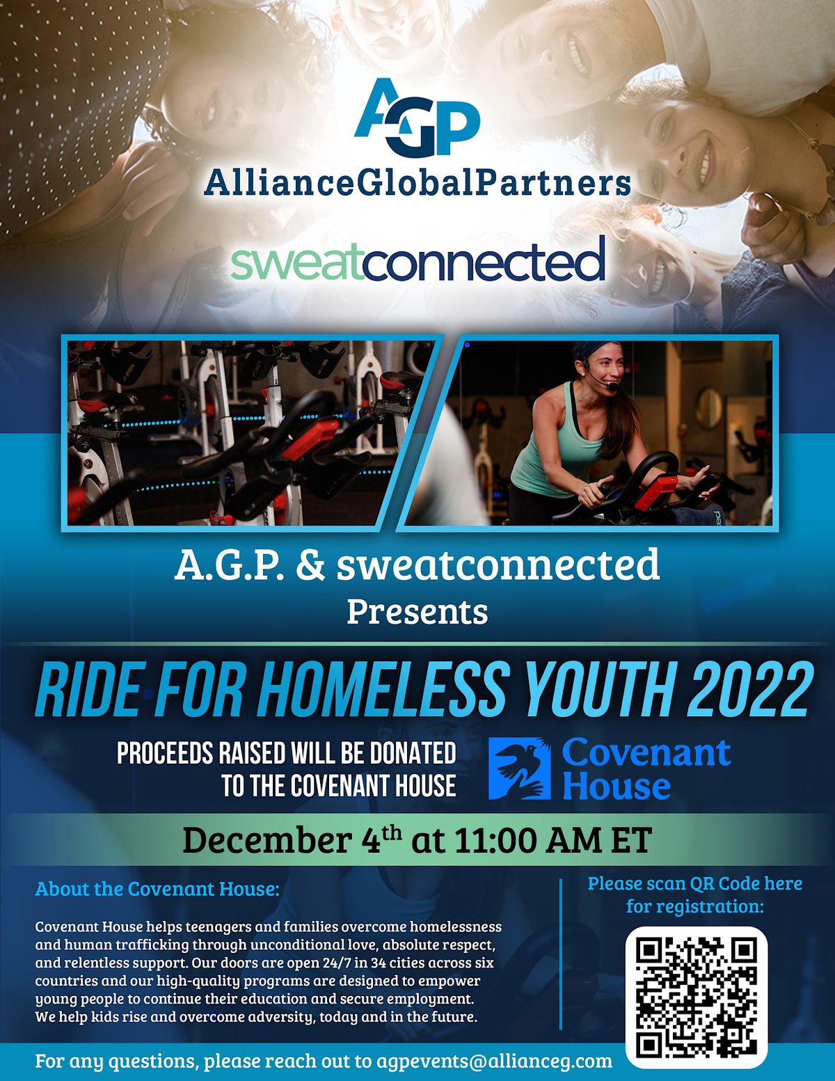 A.G.P./Alliance Global Partners & sweatconnected Ride for Homeless