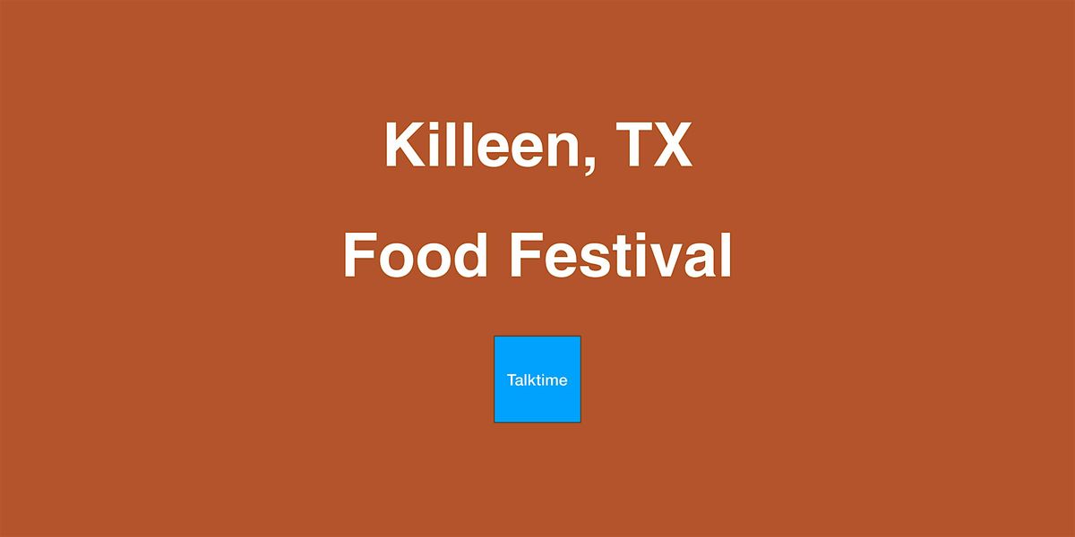 Food Festival - Killeen