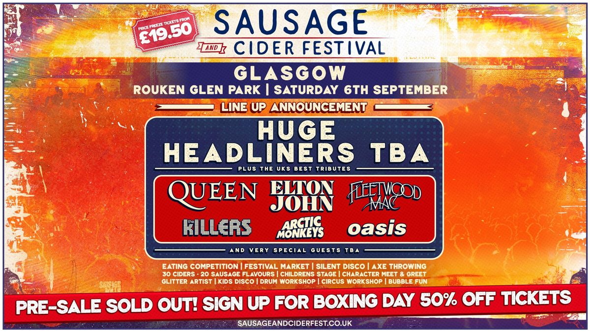 Sausage & Cider Festival - Glasgow 2025