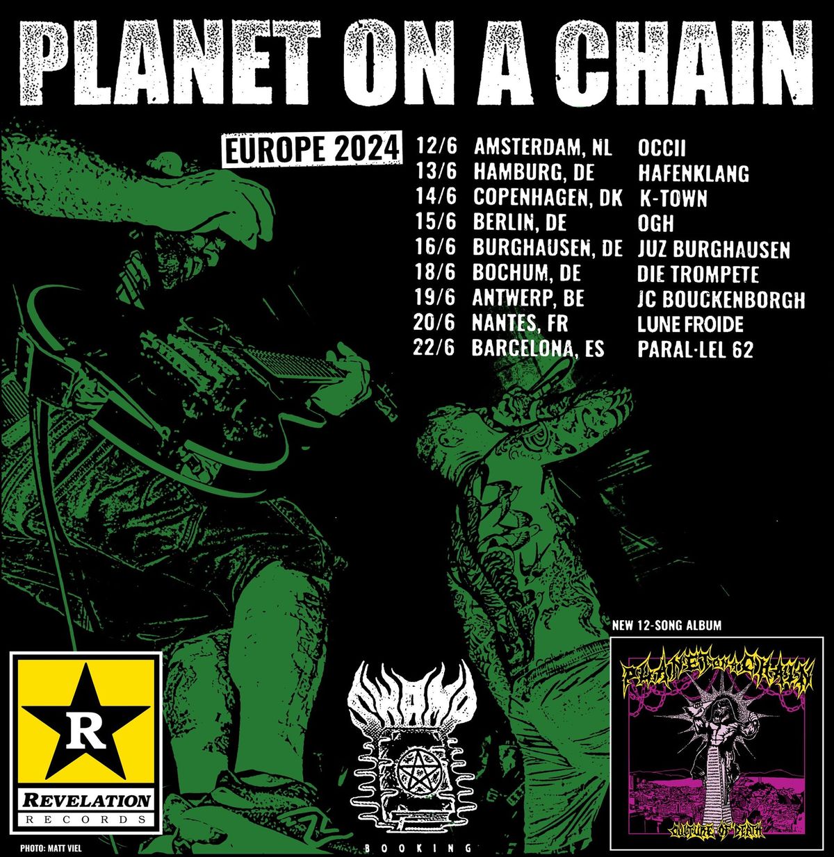 Planet On A Chain (Revelation Records) + Support - Hamburg - Hafenklang \/ Goldener Salon