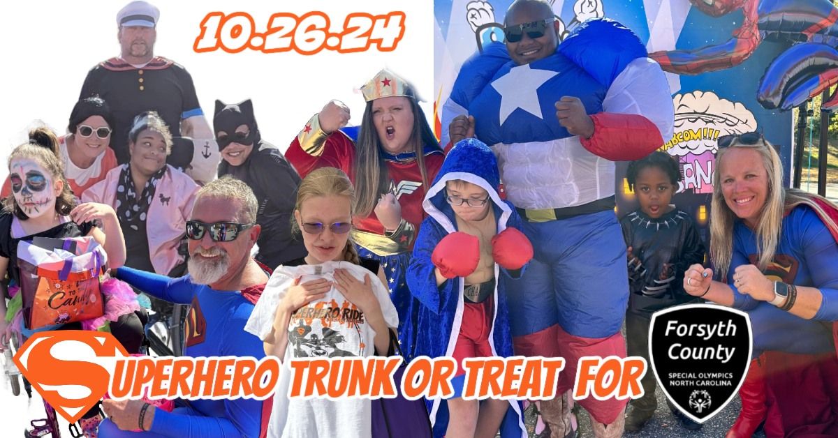 Superhero Trunk or Treat for Special Olympics Forsyth NC