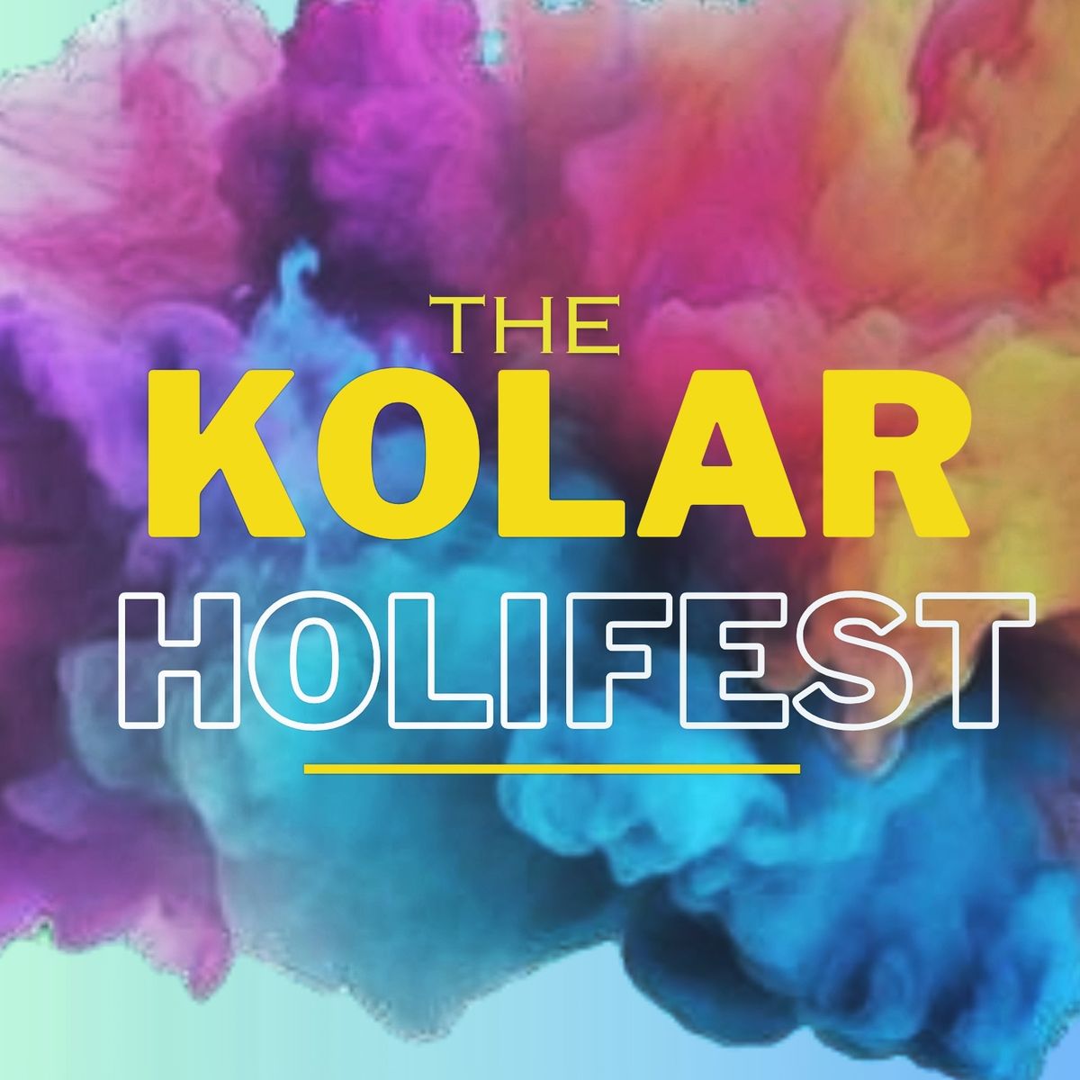 The Kolar Holi fest 