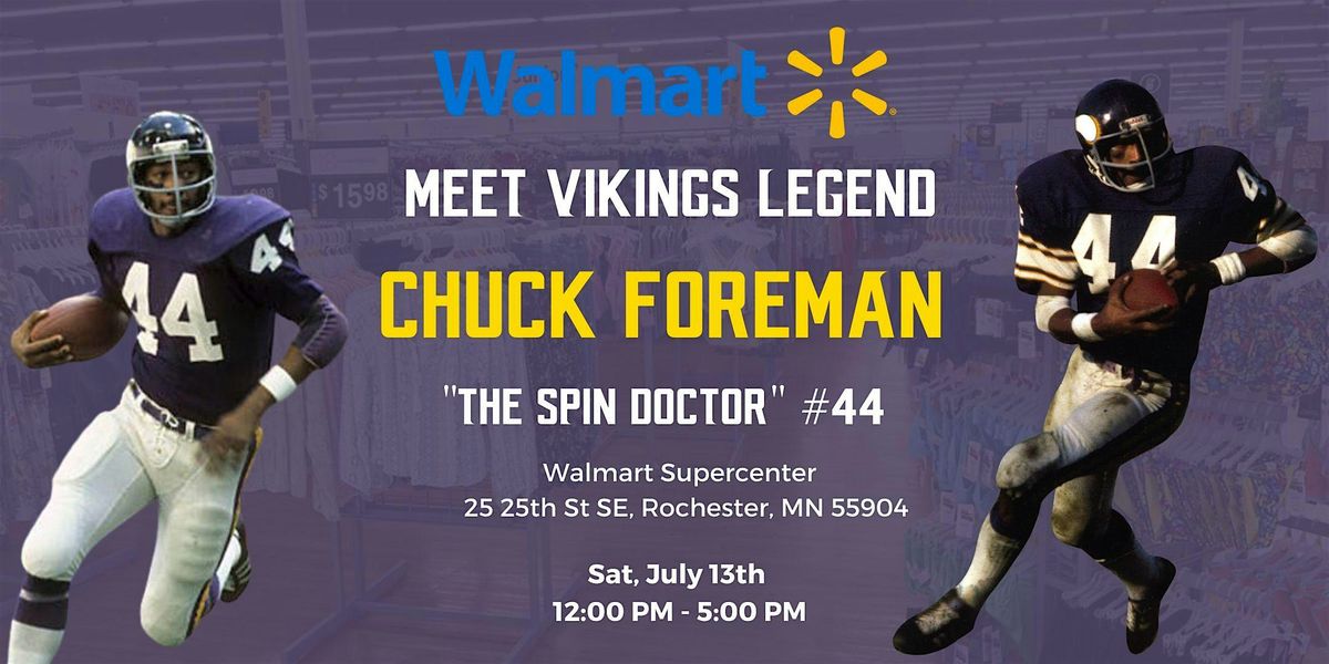 Minnesota Vikings Legend Chuck Foreman Meet-N-Greet