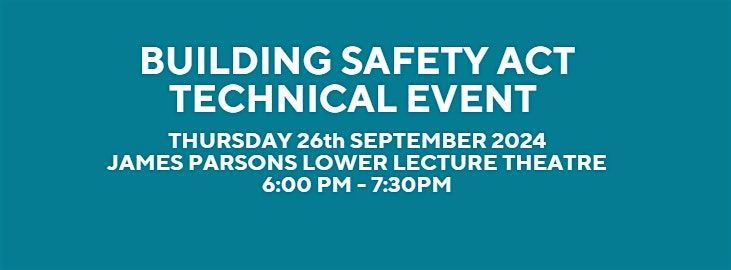 Building Safety Act - Technical Event