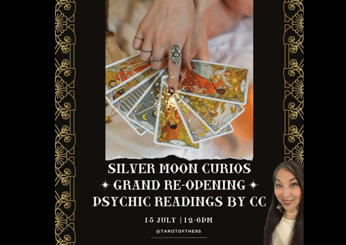 Tarot + Astrology Readings for Silver Moon Curios\u2019 Grand Re-Opening!!